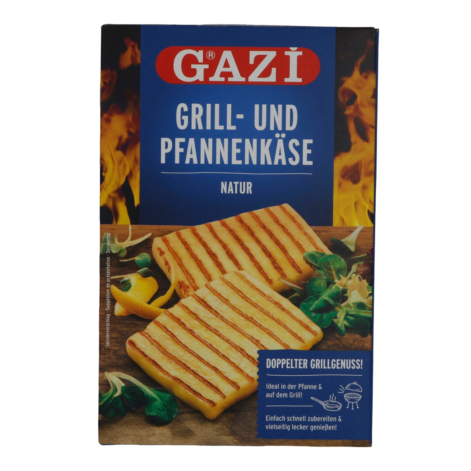 Käse Gazi Grill- und Pfannenkäse | Natur | perfekt zum Grillen und Braten | 300 g GAZI